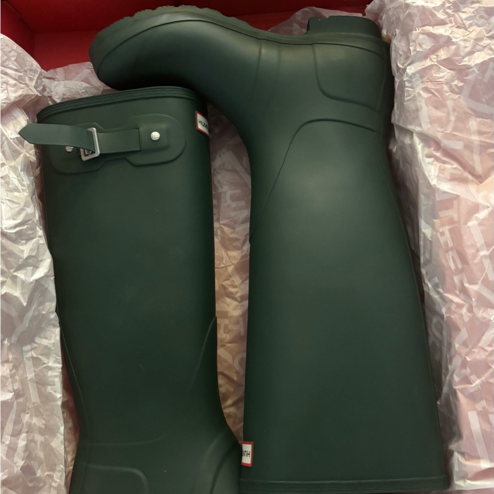 Hunter Green Women's Winter & Rain Boots